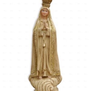 Estatua virgen imitación madera